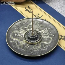 Дракон шаблон кадило держатель цинковый сплав ладан палочка горелки пластины для свечи для ароматерапии печи благовония база