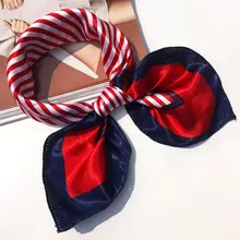50x50cm Women Bandanas Multifunction Polyester Silk Scarf Prints Satin Small Square Shawls and Scarves Foulard Neckerchief