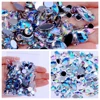 15g 300pcs/bag Flat Back Acrylic Rhinestones Various shapes and Sizes Multicolor Face Decorations Face Gems Clothing accessories ► Photo 2/6