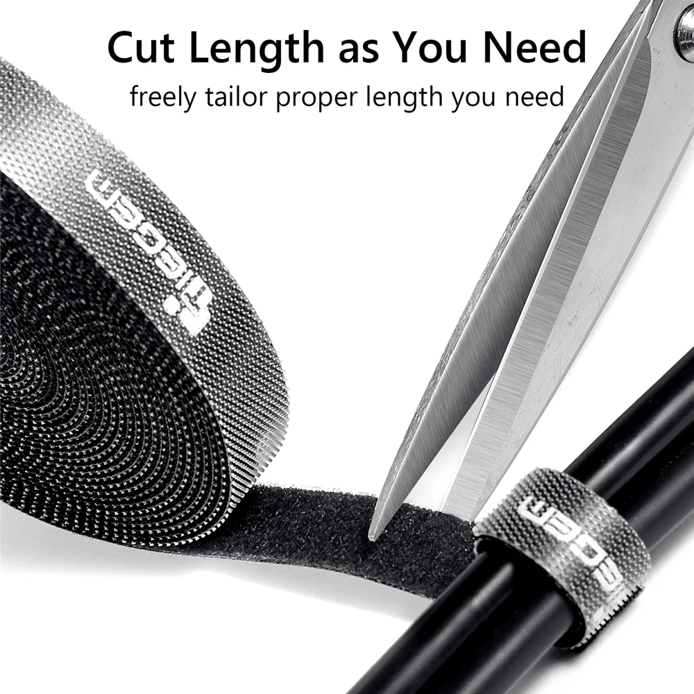 TIEGEM Cable Organizer Wire Winder Clip Earphone Holder Mouse Protector HDMI Cable Management For iPhone Samsung Sony USB Cable