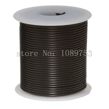 

22 AWG Gauge Stranded Hook Up Wire Black 30m 100 ft 0.0253" UL1007 300 Volts