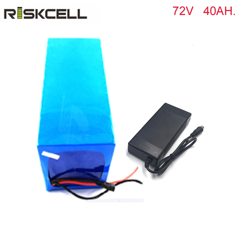 

Free Customs taxes customized 72v 40ah lithium battery pack for e-bike, electric scooters, EV, e-bikes with charger and 50A bms