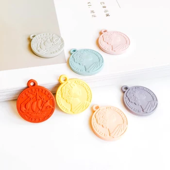 

ZEROUP Sailboat Portrait Pendant Accessories Eardrop Necklace Charms Jewelry Components Handmade Diy Material 20pcs