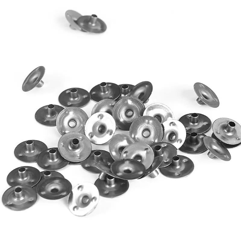 

100 Pcs Durable Waxed Candles Making Metal Wick Sustainers Carry Holders Tabs Tool Craft DIY halloween or christmas gift
