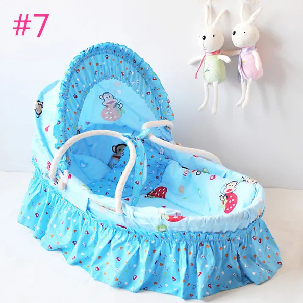 Newborn Baby Basket Include Mattress,Quilt,Pillow,Canopy Etc For 0 6 Months Little Kids For