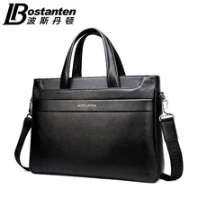 Брендовые новые мужские сумки из натуральной воловьей кожи, сумка-мессенджер на плечо, сумка-тоут, портфель для 14 дюймов, сумка для ноутбука, кошелек