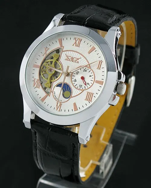 

Mens Tourbillon Luxury Automatic Mechanical Watch Moon Phase freeship