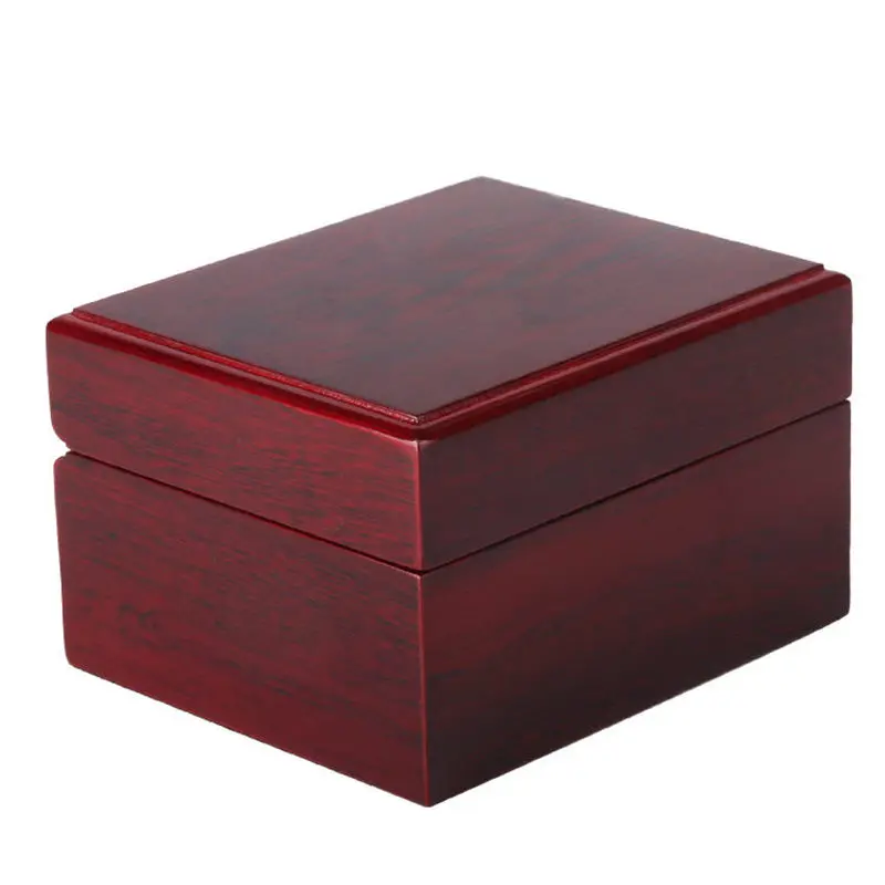 Один деревянный чехол для часов, красная роскошная коробка для хранения часов, новые часы, Подарочная коробка, чехол для дисплея для механических часов B078