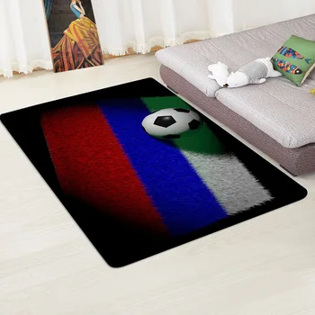 

Modern Carpet 3D Football Area Rugs Flannel Rug Memory Foam Carpet Boys Kids Play Crawl Mat Big Rug Carpets for Home Living Room