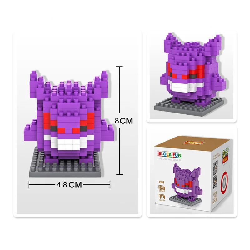 LOZ Gengar bloques de construcción 3D figura de acción ladrillos de construcción niños juguetes brinquedos educativos juguetes Jouet enfant
