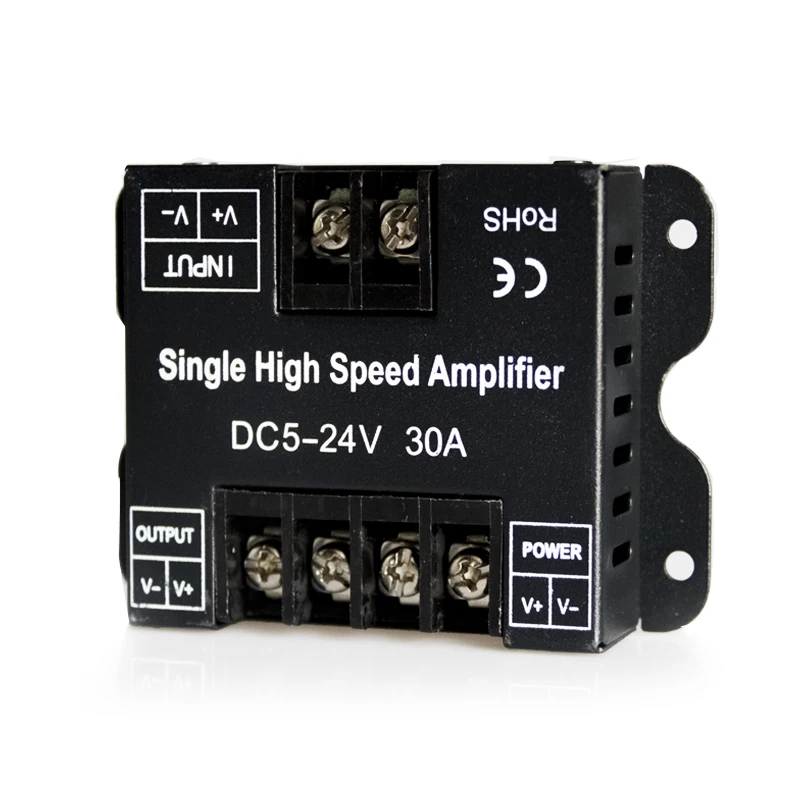HKZZI DC 12 24V 30A Одноцветный повторитель Данных светодиодный Усилитель сигнала