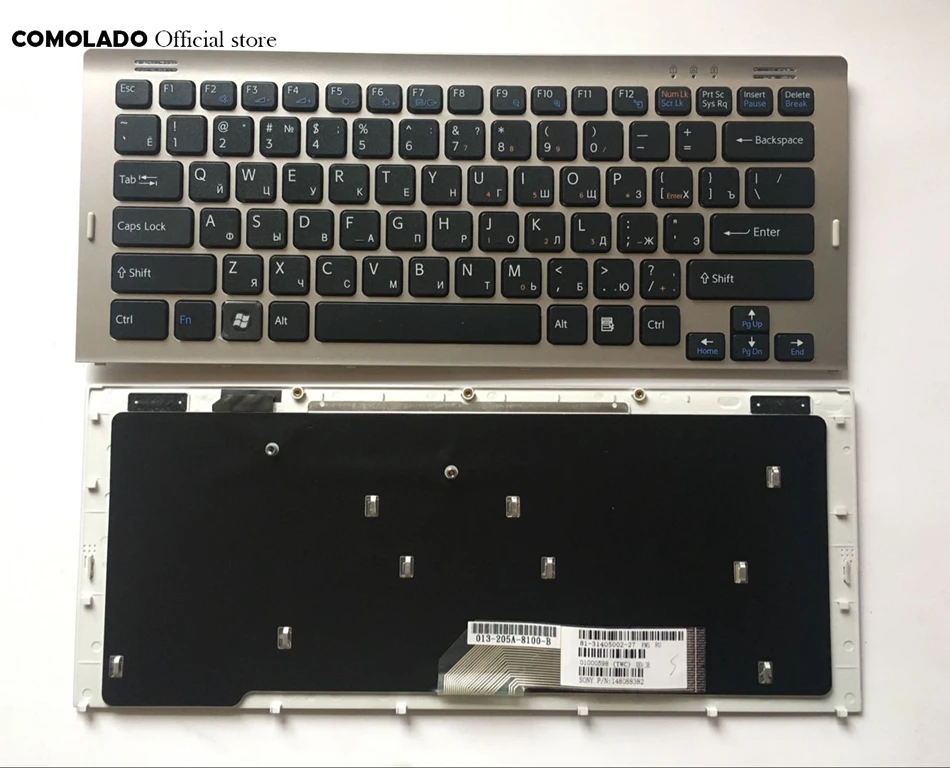 RU Русская клавиатура для Sony VGN SR SR400 SR140 SR190 SR220 SR240 5N1T 5S1T 5T1T 5T2T черная раскладка |