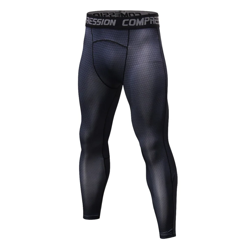 Новая компрессия мышц штаны для бодибилдинга колготки мужские Леггинсы фитнес-одежда быстросохнущие большие эластичные мужские брюки