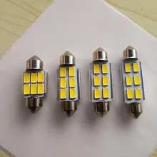 Гирлянда CANBUS 31 мм 36 мм/39 мм/41 мм C5W ошибок 5630 5730 2/4/6 светодиодный SMD Светодиодная теплый белый желтый автомобиль светодиодные лампы для интерьера