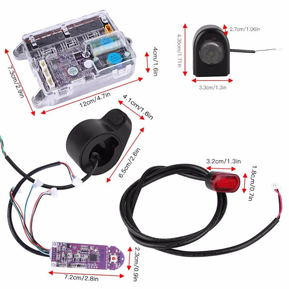Самокат плата управления, материнская плата фара комплект дроссельной заслонки для электрический скутер Xiaomi 36 V контроллер скутера Запчасти