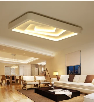 

Creative square led ceiling fixture luxury bedroom living room lampe led plafond pantallas de lamparas de tulipas lampara techo