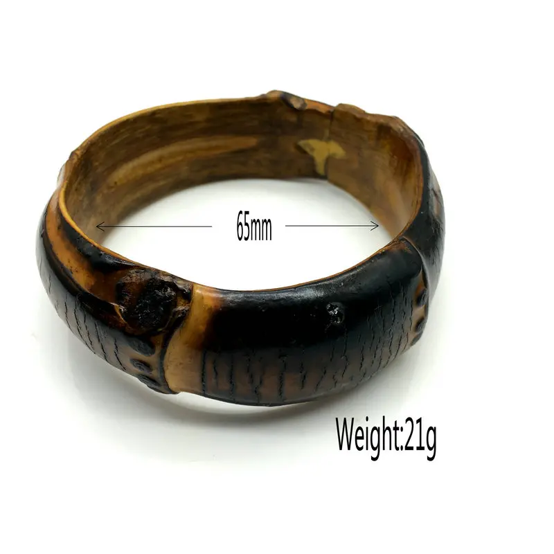 Модный браслет из бамбука ручной работы натурального для женщин EH 011|bangles for