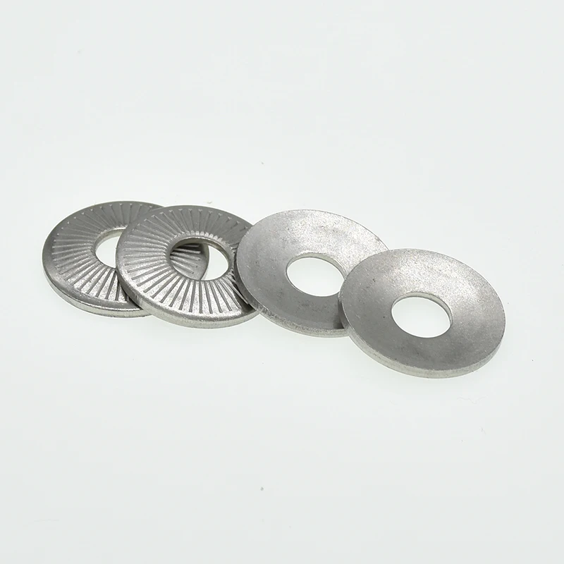 

M3 M4 M5 M6 M8 M10 M12 M16 Lock washer NFE25511 / SN70093 french washers serrated conical spring washer Stainless Steel A2