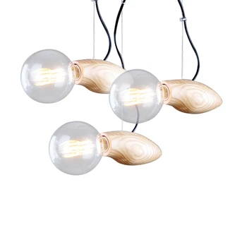 

WISH-Wood Chandelier Bird Creative Personality Artistic Designer Nordic Wood Bar Bar Cafe Restaurant Chandelier