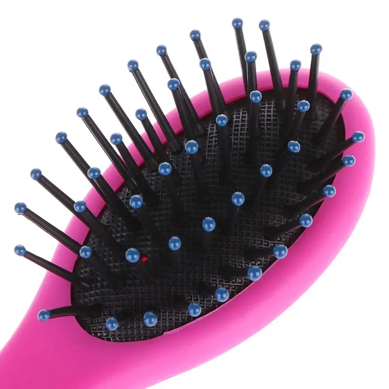 Harga 11.5X3.7 Cm Profesional Sikat Rambut Basah Kuas SPA Perawatan Massager Sisir untuk Anak anak Pink Plastik Sisir Rambut sikat Rambut