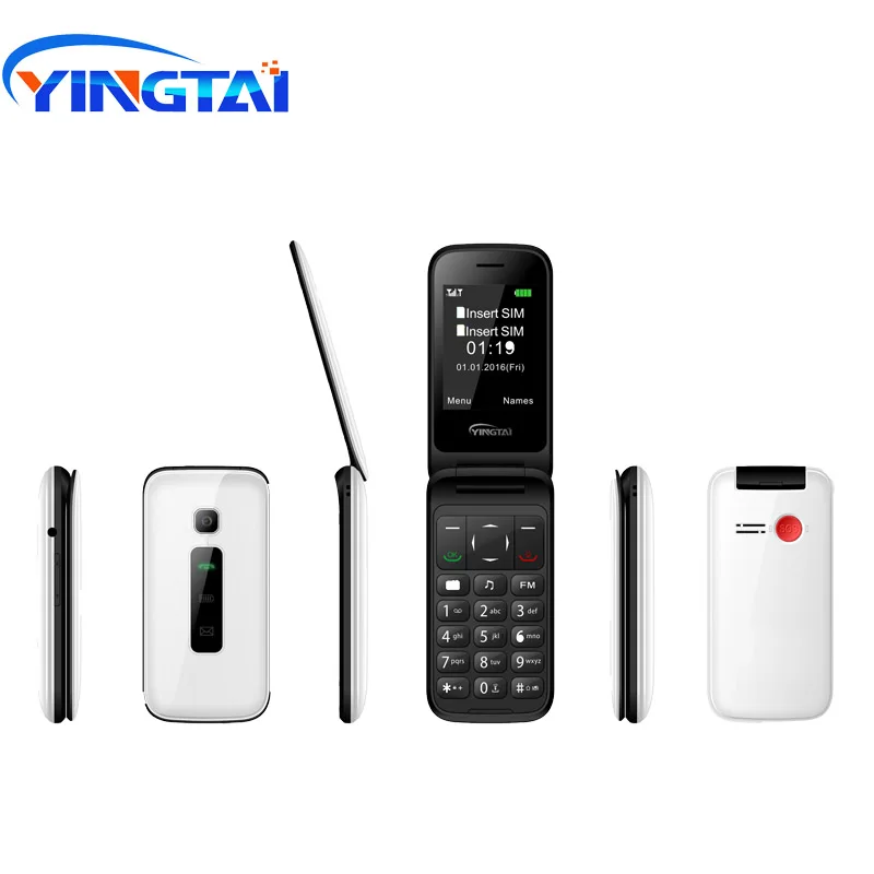 YINGTAI T31 MTK 6572 двухъядерный 2,4 дюймовый Android Флип Мобильный телефон 3g WCDMA с двумя сим-картами кнопочные сотовые телефоны