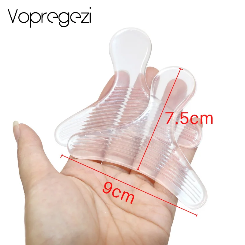 Vopregezi Transparent High Heel Shoe Gel Pads Silicone Insole Protector for Heels Rubbing Foot Care Pedicure Gel Insoles Insert
