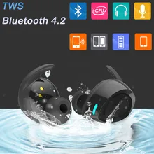 Беспроводные наушники Bluetooth 4,2 наушники True беспроводные наушники-вкладыши для спорта