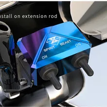 SPIRIT BEAST МОТОЦИКЛ Переключатель модифицированные аксессуары электрический автомобиль опасных огней Переключатель скутер двойной проблесковый переключатель