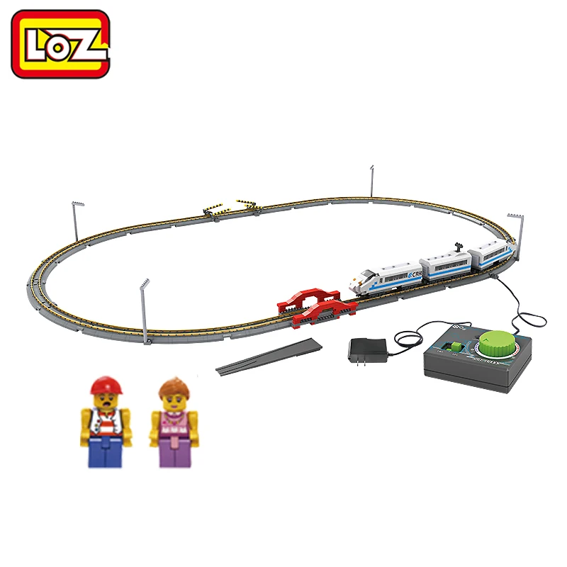 

Ormino LOZ Remote Control High Speed Train Rail 3D Model CRH Toy 9047 Diamond Block 660PCS Toy For Ages 14+