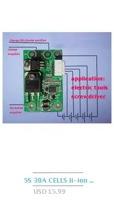 7S 6S 50A 30A Li-ion Lithium Battery Protection Board 60A/90A lipo BMS 18650 cells for car washer electric drill vacuum cleaner