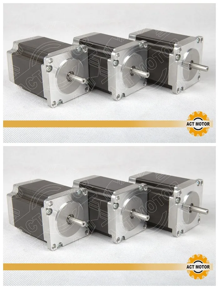 

ACT Motor 6PC Nema23 Stepper Motor 23HS8630B Dual Shaft 6-Lead 270oz-in 76mm 3.0A CE ISO ROHS US CA UK DE FR IT JP Free