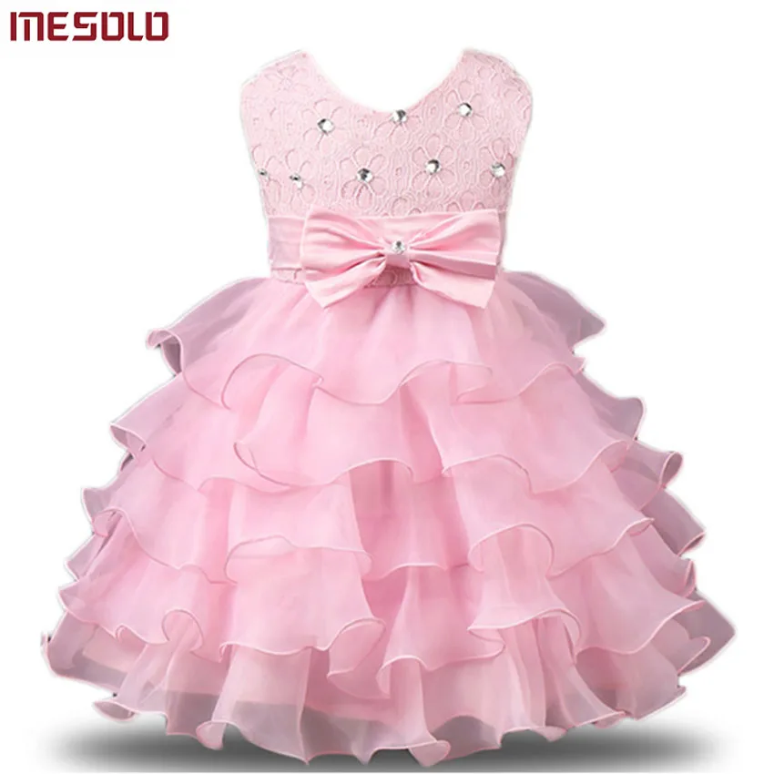 

Girl Dress Summer 0-8 Years Floral Baby Girls Dress Vestidos 9 Colors Wedding Party Baby Clothes Birthdays Clothing