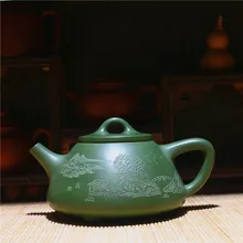 340 мл настоящий Yixing редкого Неба Голубой Глиняный Чайник Китайский кунг-фу Zisha чайник Заводская прямая Подарочная коробка чая пакет