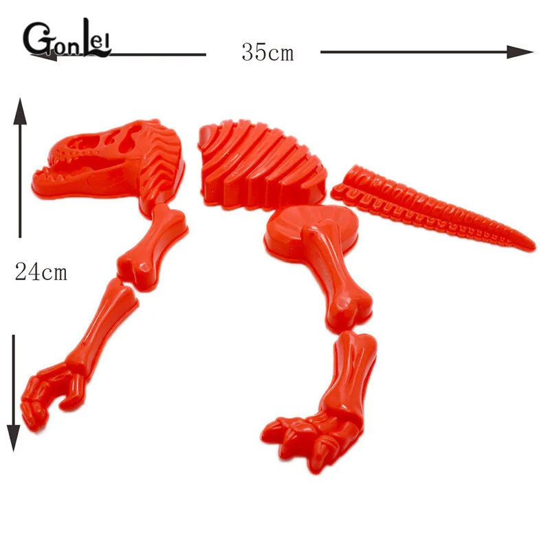 1 компл. Sandbeach веселый песок форма Трицератопс Тираннозавр Рекс Динозавр скелет кости пляжная Игрушка Летние игрушки лучшие подарки для детей