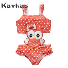 Летние купальники для маленьких девочек, один предмет, эластичный купальник с животным дизайном для девочек, От 1 до 8 лет Bebes, пляжная одежда, бикини для маленьких девочек
