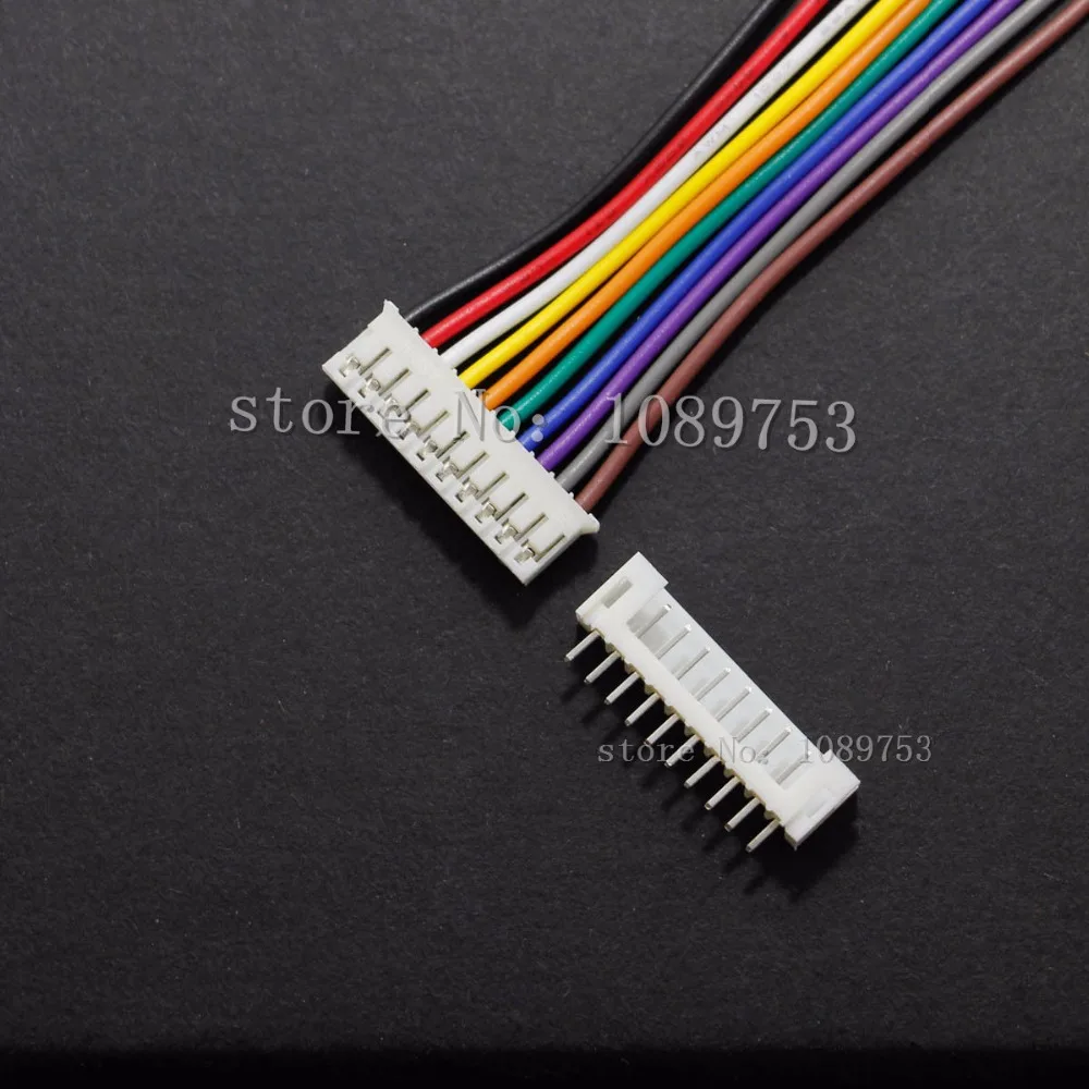 

50 sets JST 2.0mm PH 10-Pin Female Connector with Wire 26AWG and Male Connector