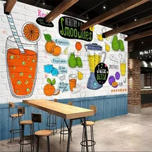 Custom wallpaper hand-painted restaurant tea shop fruit shop background wall painting advanced waterproof material free shipping custom wallpaper mural retro japanese traditional culture restaurant sushi shop background wall painting deco