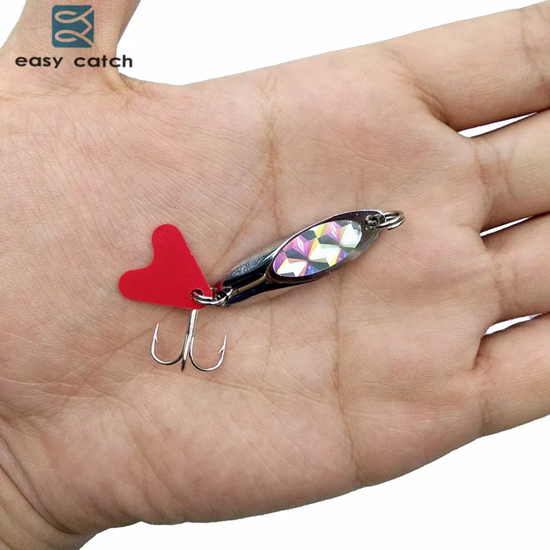 Easy Catch 10pcs 5g Hard Metal Spoon Fishing Lures Saltwater Fishing China  Silver Jig Trout Spinner Bait Fishing Blade Wobblers