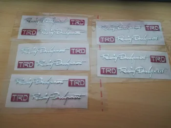 

5 Pieces Car Door Handle Letter PVC Sticker Imitation Metal Personality Modification Concealer