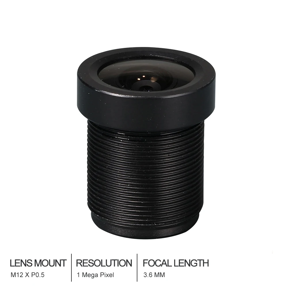 

HD cctv lens 3.6MM M12*0.5 Mount 1/3 F2.0 92 degree for security CCTV cameras