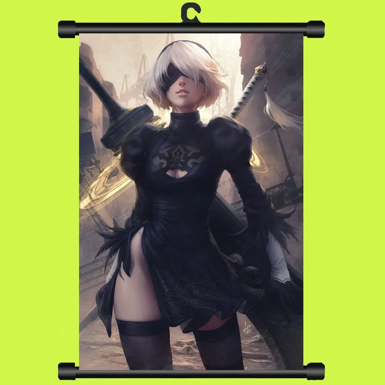 Плакаты из игры NieR : Automata Toys HD картины прокруток Настенная картина пластиковая