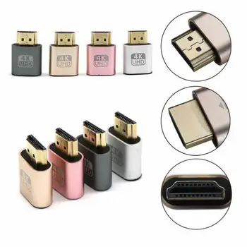 

500pcs/lot HDMI Virtual Display 4K HDMI DDC EDID Dummy Plug EDID Display Cheat