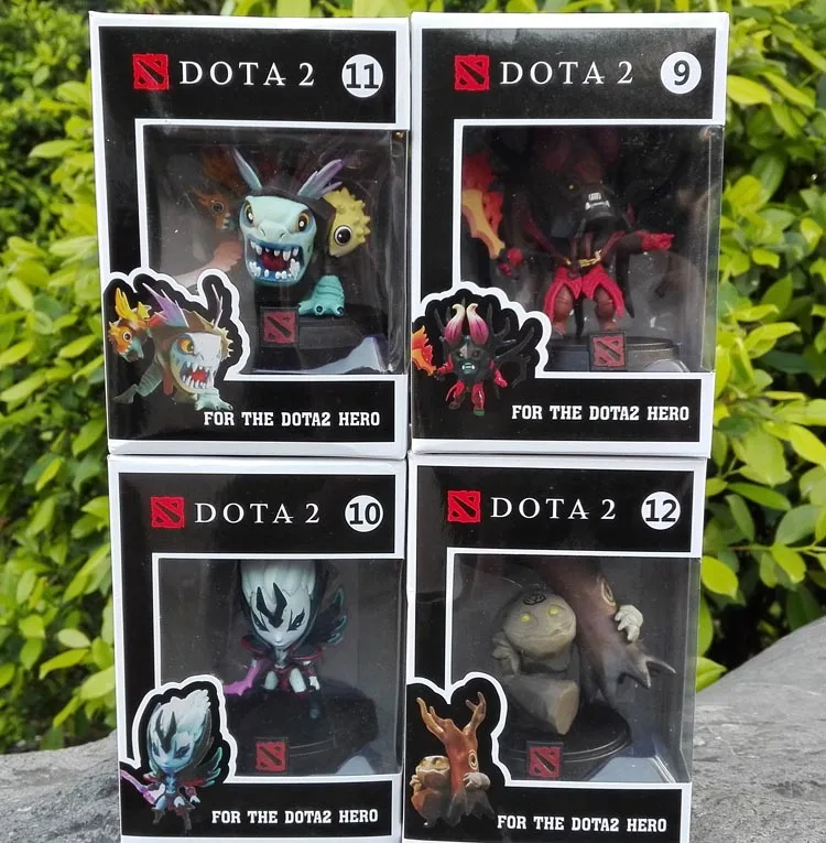 Dota 4 шт./компл. Hero DOTA2 Stone Giant Slardar Silkwood The Doom Bringer Модель ПВХ Фигурки игрушки