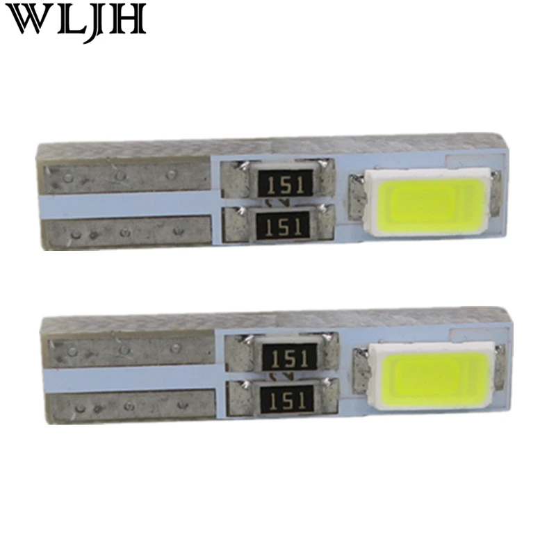 WLJH 10 шт. W3W T5 Led 74 73 танкетка 12 В 5730 инструмент SMD кластер светодиодная панельная