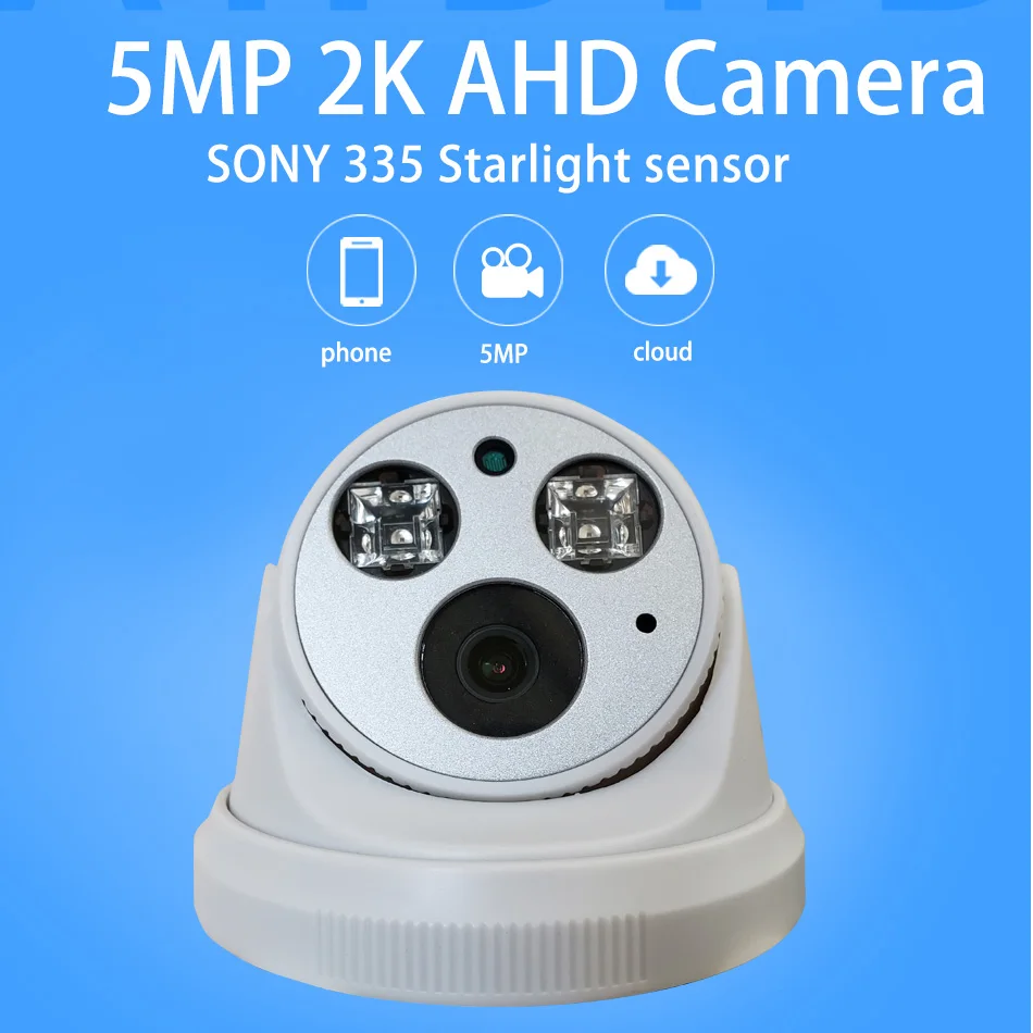 4MP 5MP SONY IMX335 AHD аналоговая Крытая купольная камера 3 6 мм высокого разрешения