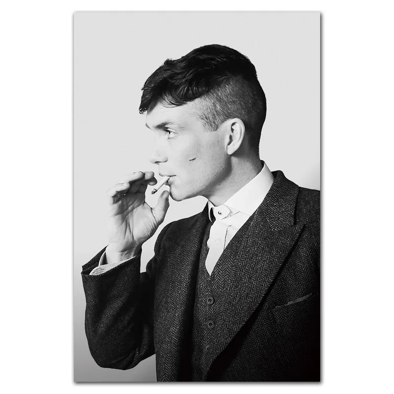 Peaky blinders-cillian Murphy США ТВ-шоу плакат стены искусства картина холст картина домашний декор плакаты и печать - Цвет: Фиолетовый