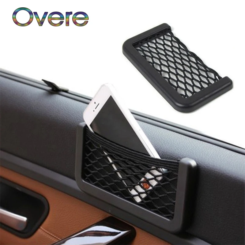 

OvereCar Seat Side Back Storage Net Bag Phone Holder For BMW E60 E36 E46 E90 E39 E30 F30 F10 F20 X5 E53 E70 E87 E34 E92 M