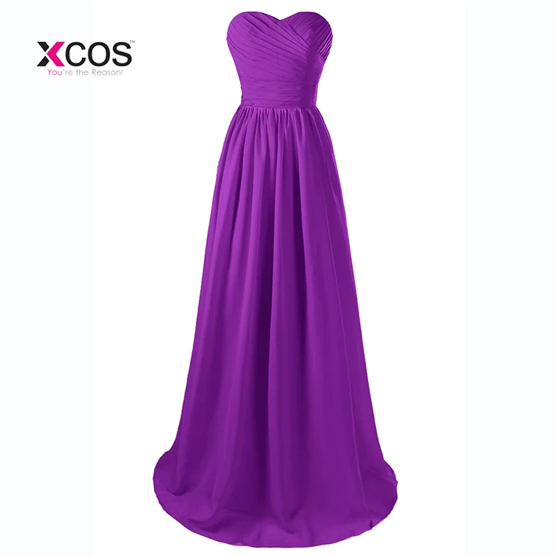 Коралловый Цвет платья невесты длинные Милая Плиссированные Свадебная вечеринка платье для выпускного бала HQ4872 - Цвет: Light Purple