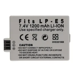 

2016 New Replacement 7.4V 1200MAH Rechargeable Li-Ion Battery for CANON LP-E5 Promotion