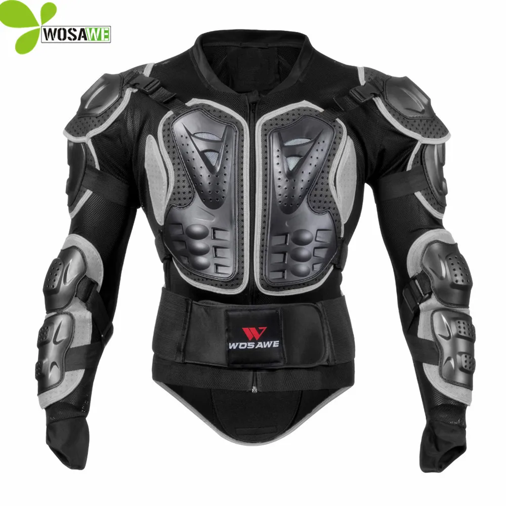 WOSAWE professional sports jackets men back support body armor clothing